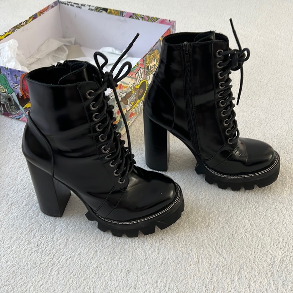Jeffrey Campbell platform combat boots